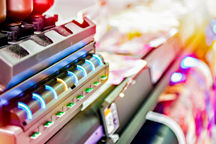 Indicators of the work of cartridges on a wide format printer