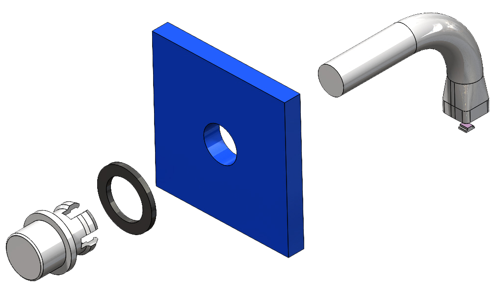 SG68-118-XX - Light Pipe - Front - Exploded View