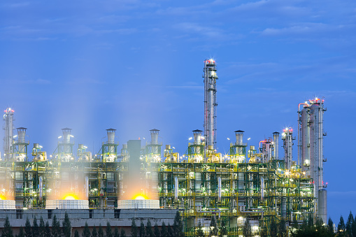 Industry plant at twilight time.