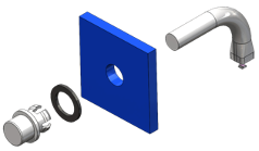 Figure 5: Hybrid mount light pipes combine IP rated front mount lens caps with press-fit rear mount light pipes to achieve ratings as high as IP68. [Source: Bivar]