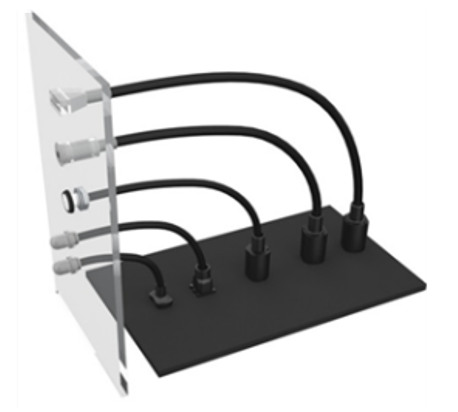 Figure 2: Flexible light pipe works well for longer distances, complex paths, or skirting obstacles. [Source: Bivar]