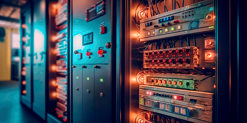 data center serving using LEDs and light pipes to portray led indications